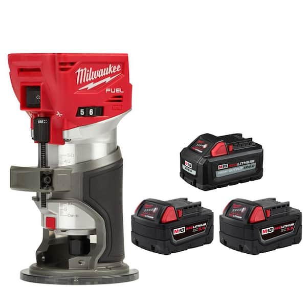 Milwaukee M18 FUEL 18V Lith-Ion Brushless Cordless Compact Router w/M18 ...