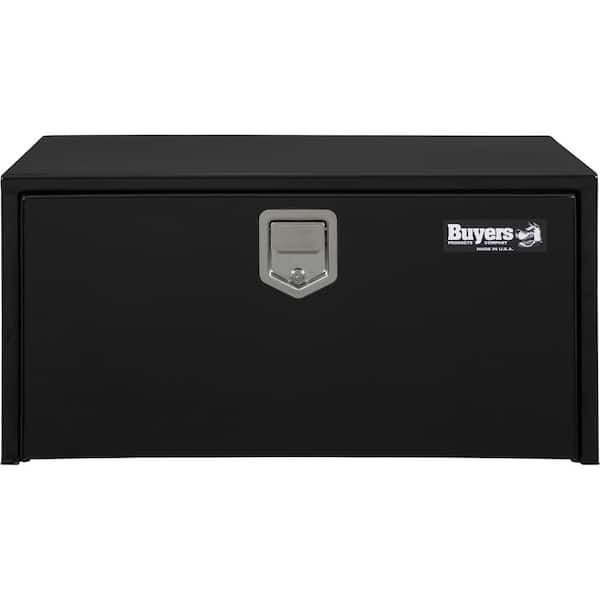 Buyers Products Company 14 in. x 16 in. x 30 in. Gloss Black Steel Underbody Truck Tool Box
