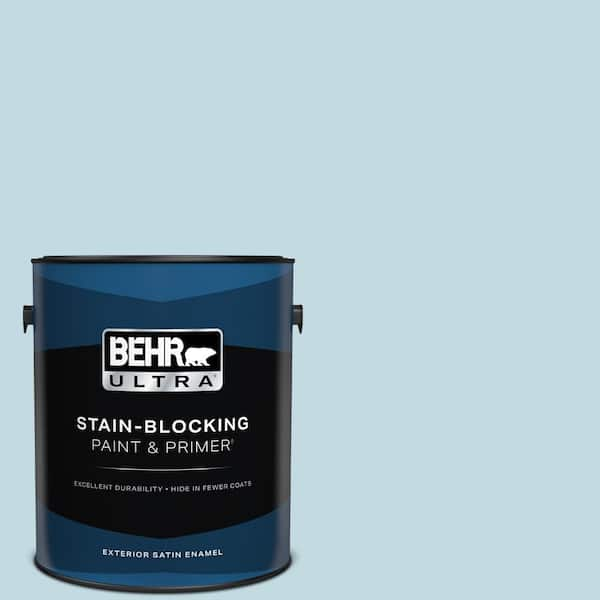 BEHR ULTRA 1 gal. #S480-1 Rain Dance Satin Enamel Exterior Paint & Primer