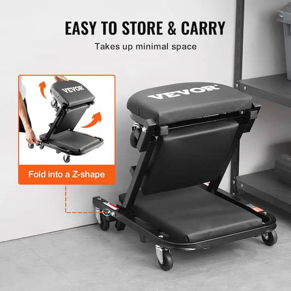 VEVOR Foldable Z Garage Creeper,40 in.,450 lbs. Load Capacity