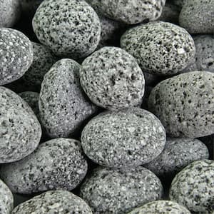 10 lbs. of Black 1/2 in. to 1 in. Round Lava Rock - Fire Rock for Fire Pits and Fireplaces