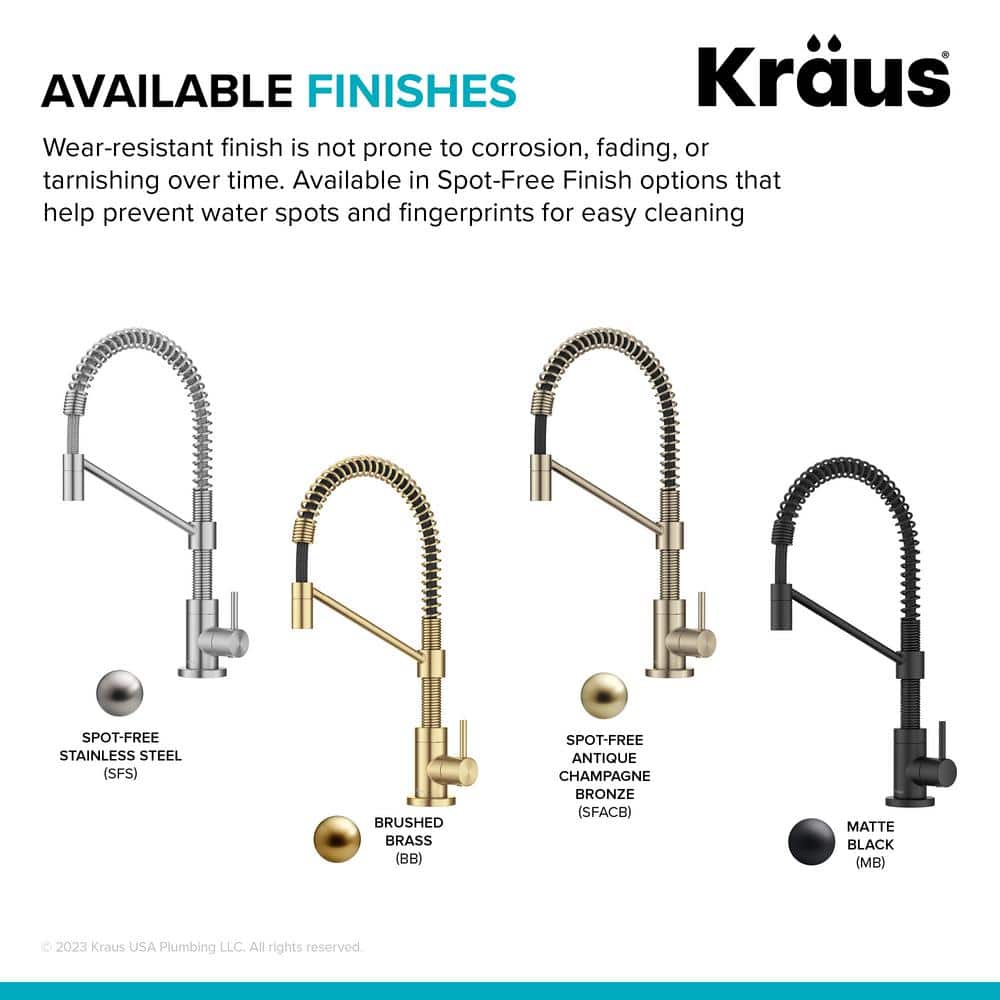 Spot-Free Stainless Steel Single Handle Drinking Water Filter Faucet