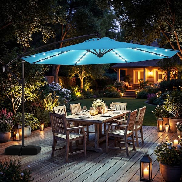 faux grass patio umbrella Sunnyglade 9' Outdoor Table Umbrella with 8 Ribs Green OVIOS 15ft Solar Patio making sure the turf Color:Charcoal Grey 6 rib