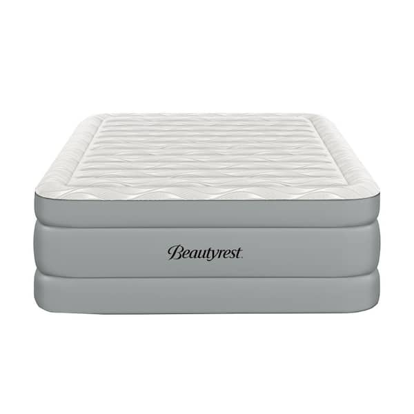 Luxaire 20 in. Queen Raised Air Mattress with Auto Shut-Off Pump, Cooling Top, Durable Construction