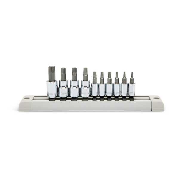 1/4 in. and 3/8 in. Drive Torx Bit Socket Set (10-Piece)