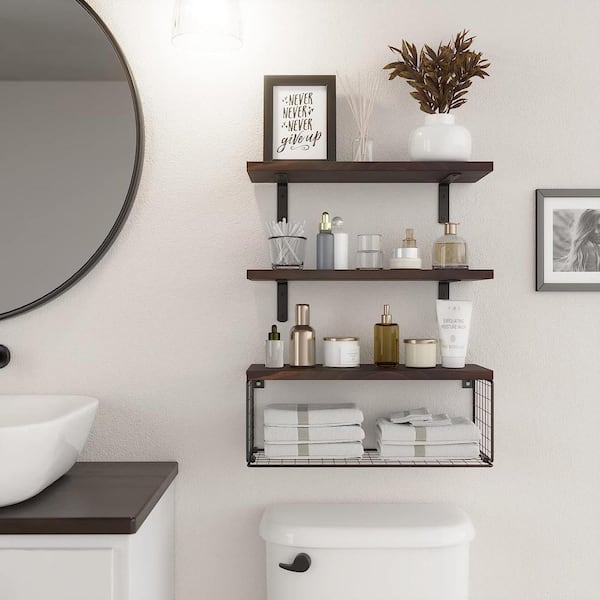 MINORI 17 Bathroom Shelf for Bathroom Decor, Wall Mount Bathroom