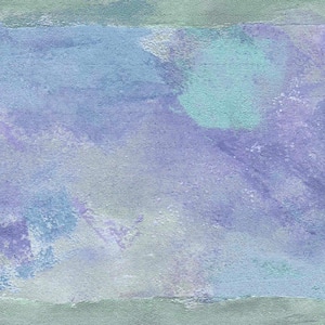 Falkirk Dandy II Blue Purple Brush Strokes Abstract Peel and Stick Wallpaper Border