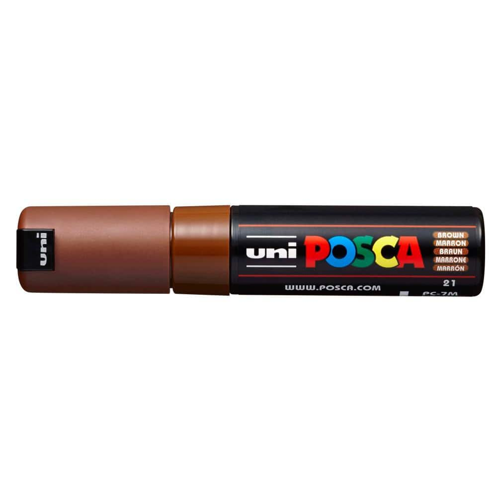 POSCA PC-7M Broad Bullet Paint Marker, Brown 082727 - The Home Depot