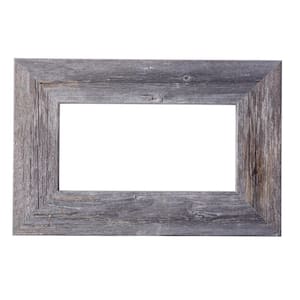 American Barn 60 in. W x 36 in. H DIY Mirror Frames Kit in Gray