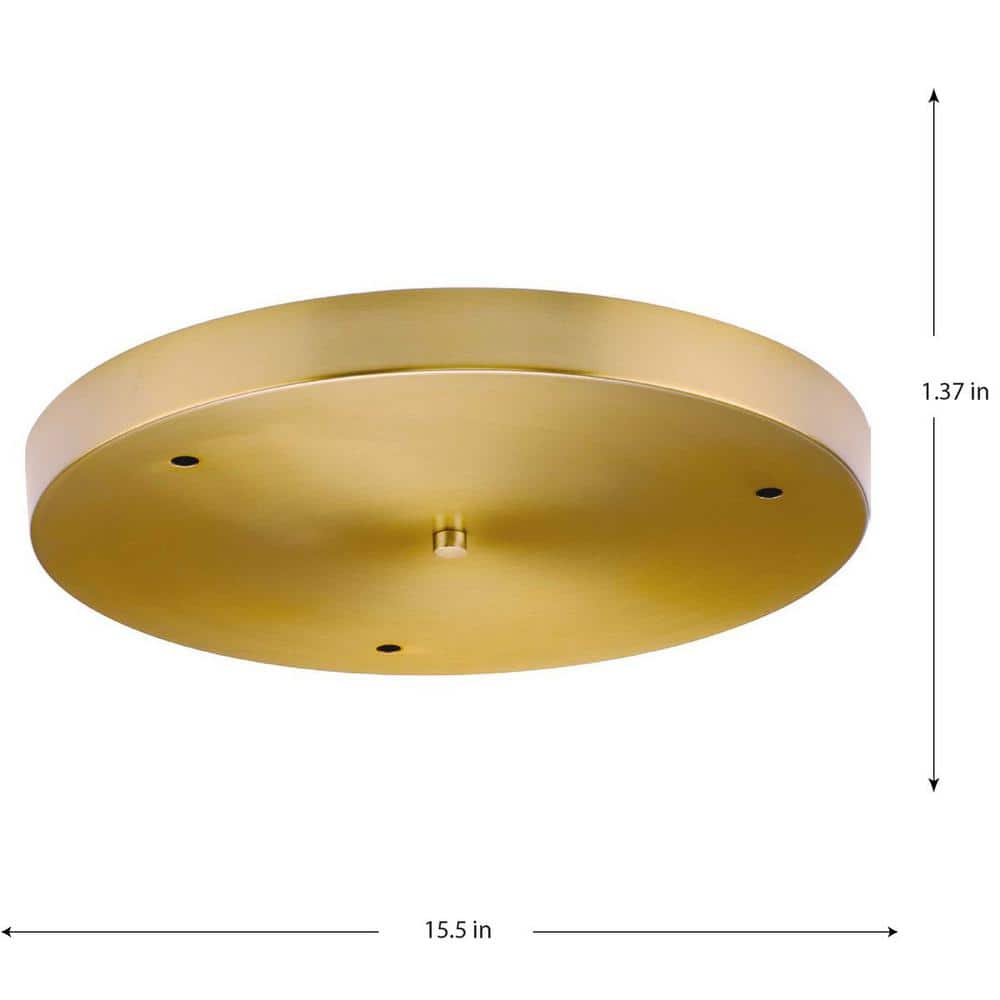 Brushed Bronze Round Pendant Canopy Kit for 3 Pendants