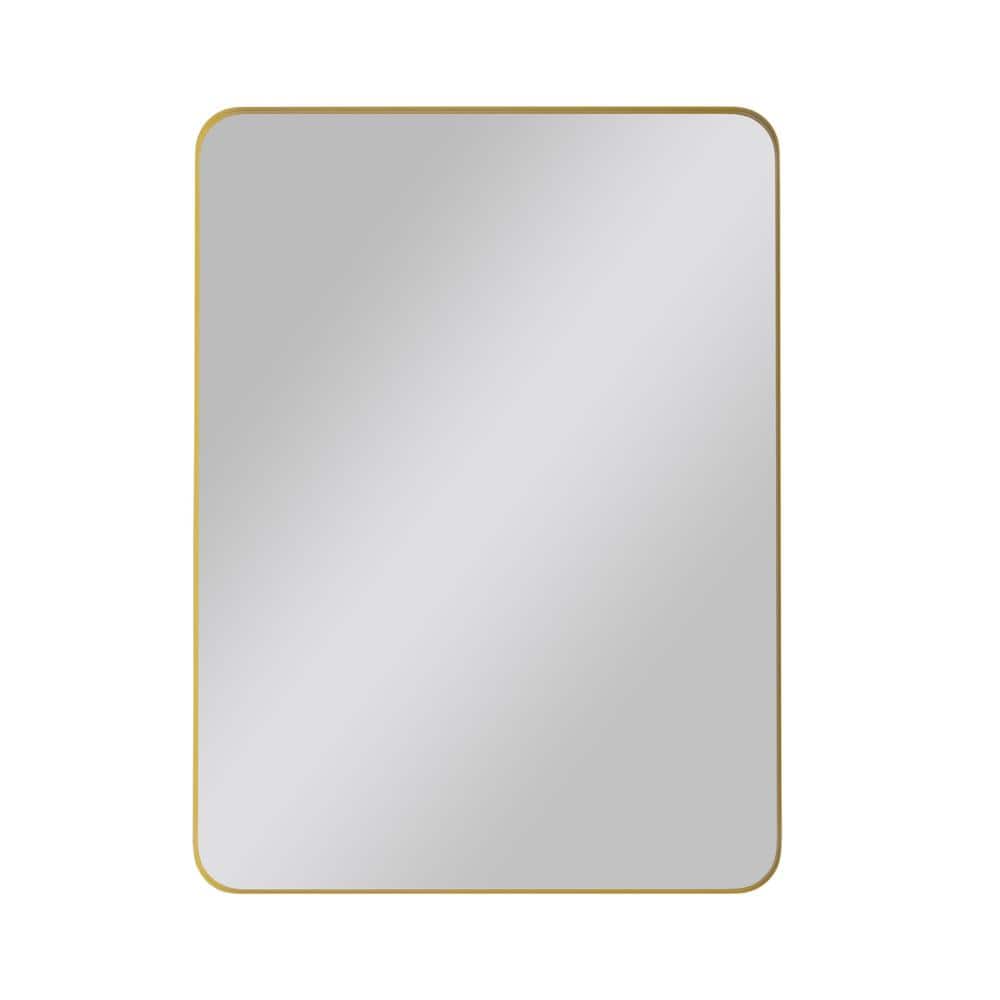 30 in. W x 40 in. H Rectangular Framed Wall Mounted Bathroom Vanity Mirror 