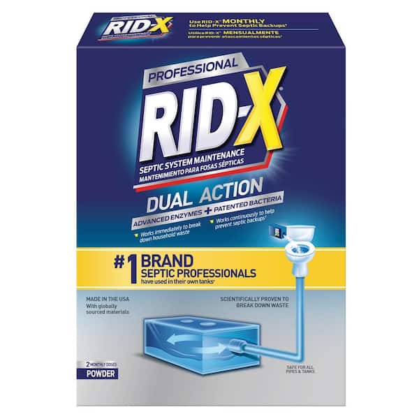 RID-X 19.6 oz. Professional Powder 2-Dose Septic Tank Treatment 19200-83623  - The Home Depot