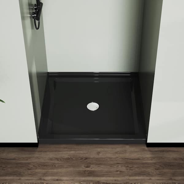35 in. L x 35 in. W Alcove Shower Pan Base with Center Drain
