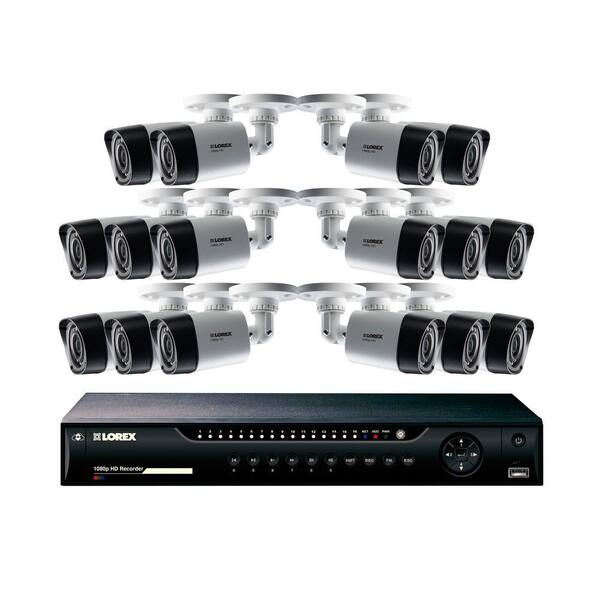 Lorex 16-Channel 1,080p High Definition DVR with HD Indoor/Outdoor Wired Cameras, 1TB HDD and FLIR Cloud Connectivity