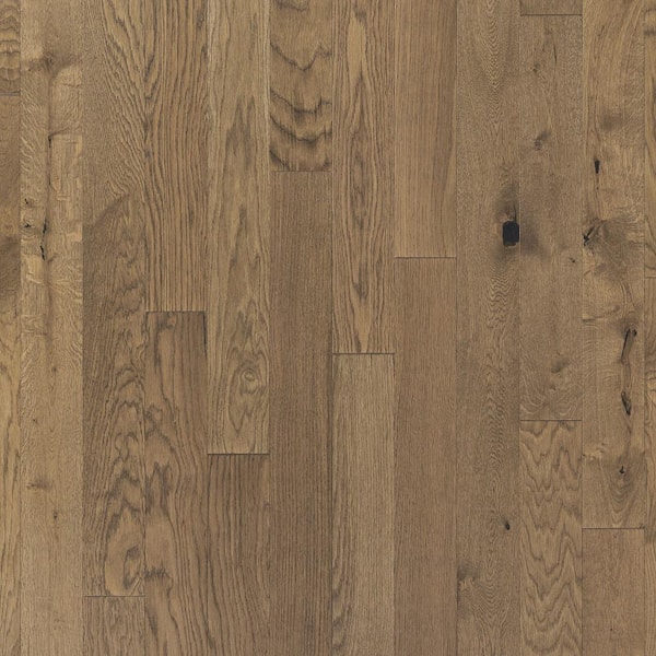 Mohawk Patton Avenue Aged Bourbon Oak 0.5 in. T x 5 in. W Wirebrushed Engineered Hardwood Flooring (29.54 sq. ft./case)