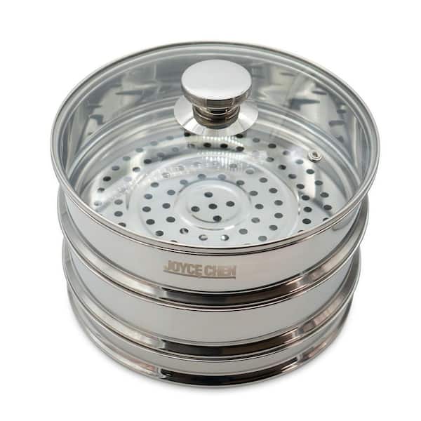 10 in. Stainless Steel 2-Tier Steamer Baskets
