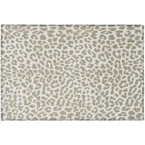 Kruger Stone 1 ft. 8 in. x 2 ft. 6 in. Animal Print Accent Rug
