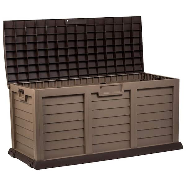 Resin Mocha Brown Deck Box
