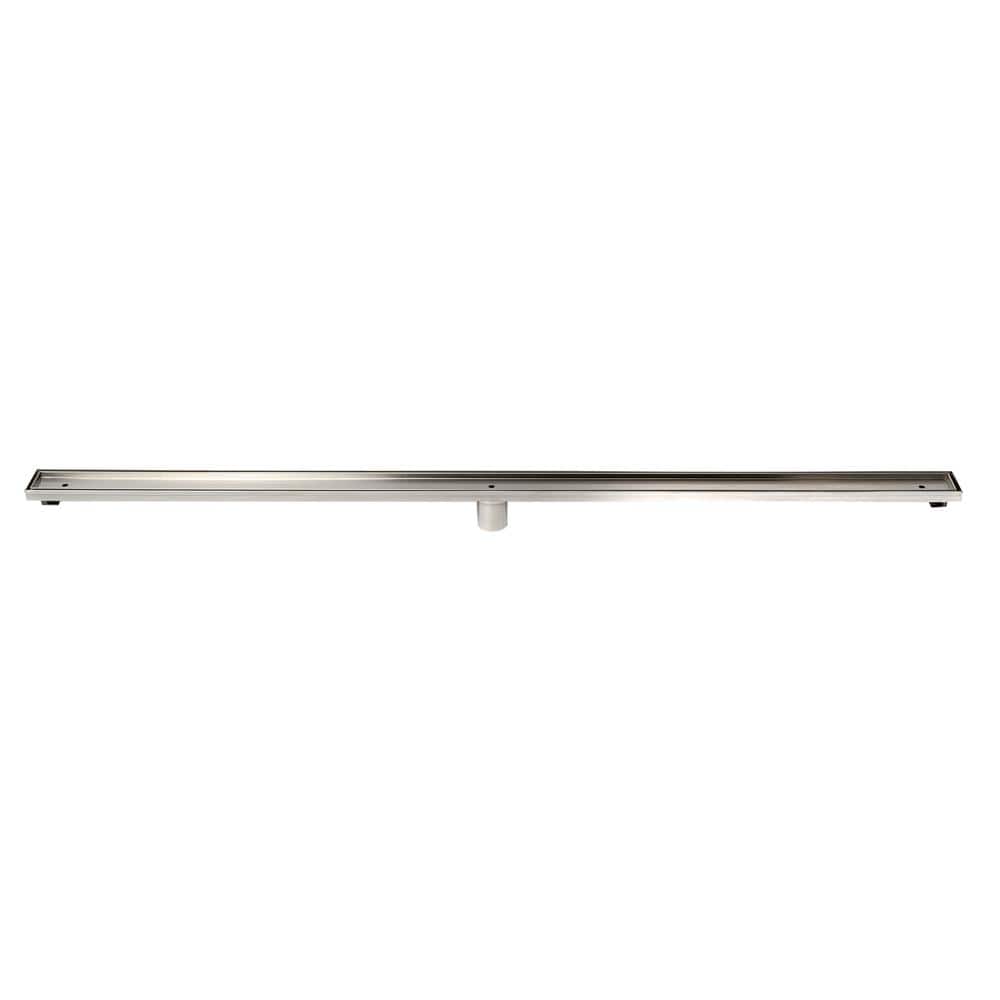 59'' Stainless Steel Linear Shower Drain with Removable Basket Strainer