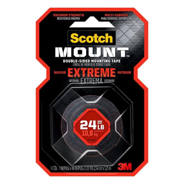 Scotch 1 in. x 3 in. Clear Extreme Fastener Mounting Strips Value Pack