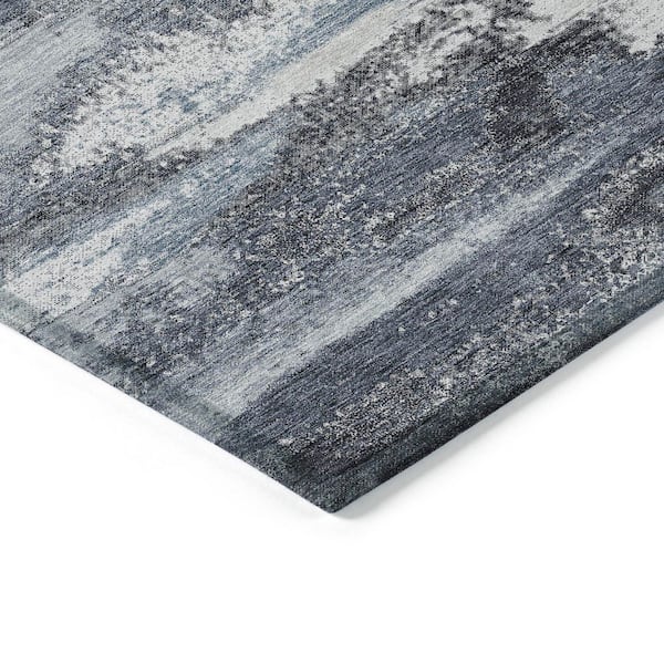 Chantille Machine Washable Indoor/Outdoor Abstract ACN942 Gray 9 ft. x 12 ft. Area Rug