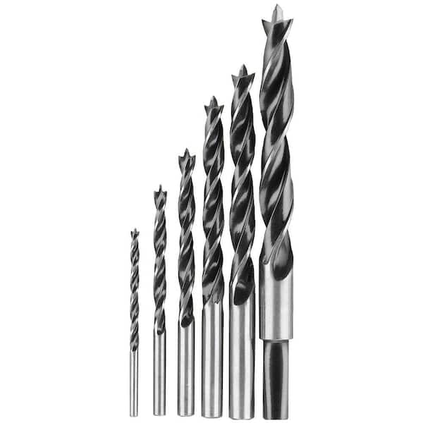Pack of 10 12 Inch Brad Point Drill Bits for Wood 
