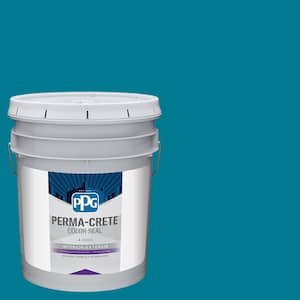 Color Seal 5 gal. PPG1235-7 Bimini Blue Satin Interior/Exterior Concrete Stain