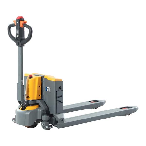 3300 lbs. 3 in. Lowered Full Electric Pallet Jack Walkie Pallet Truck with 24V/20AH Lithium Battery