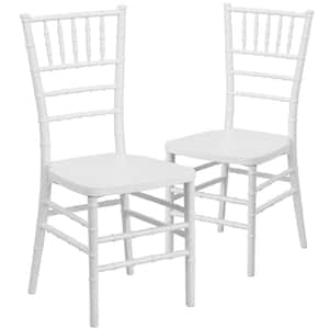White Resin Chiavari Chairs (Set of 2)