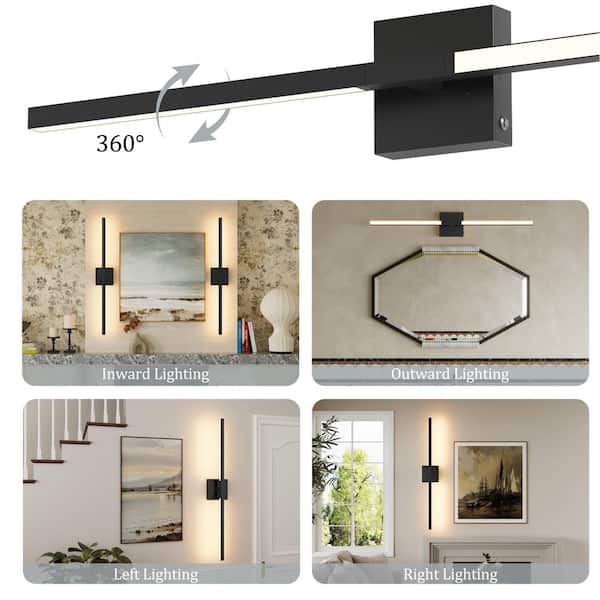 HONWELL Wall Lap Battery Operated Wall Sconce For Bedroo Ulti Color
