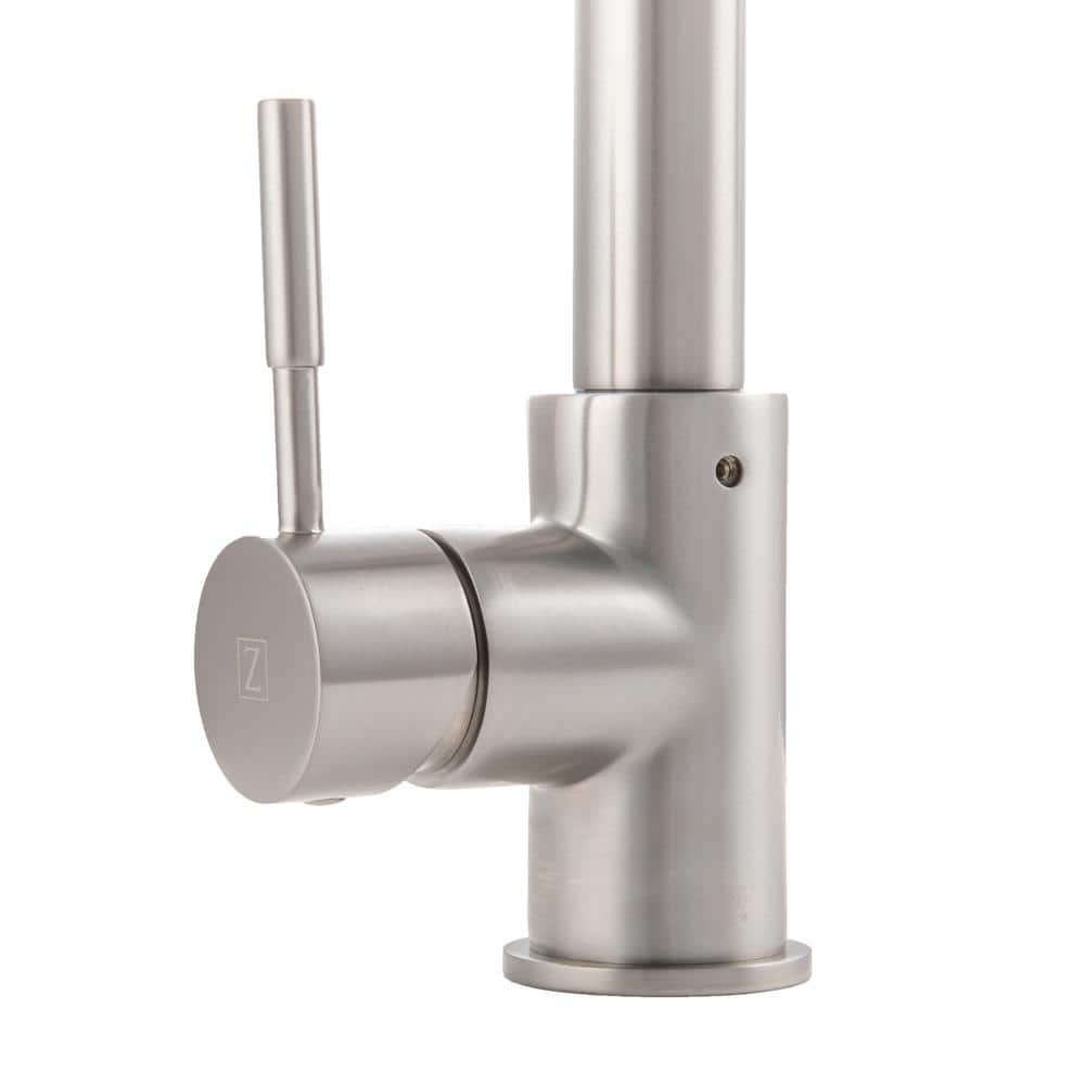 Brushed Nickel Pull-Out Spray Kitchen Faucet with 360-Degree Swivel