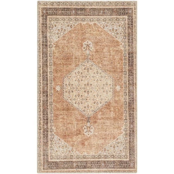 Livabliss Becki Owens Lila Tan Oriental 2 ft. x 3 ft. Indoor Area Rug