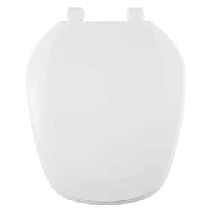 Eljer Emblem Round Closed Square Front Toilet Seat in White