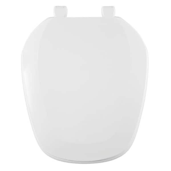 CENTOCO Eljer Emblem Round Closed Square Front Toilet Seat in White