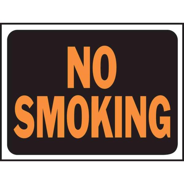 HY-KO 9 in. x 12 in. Plastic No Smoking Sign