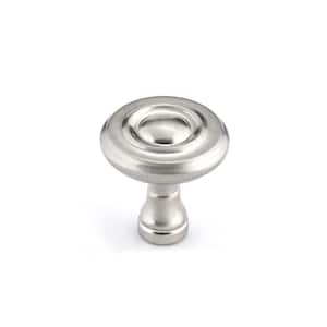 Boucherville Collection 1-1/4 in. (32 mm) Brushed Nickel Traditional Cabinet Knob