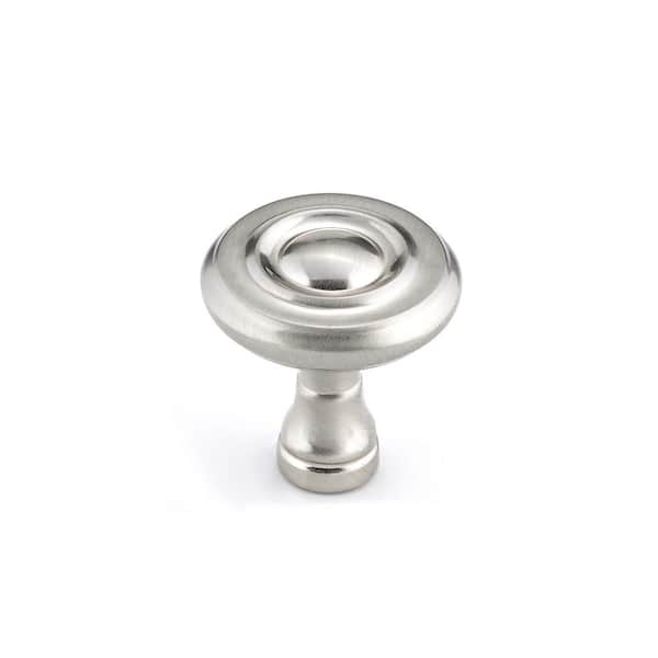 Boucherville Collection 1-1/4 in. (32 mm) Vintage Brushed Nickel Round Cabinet Knob