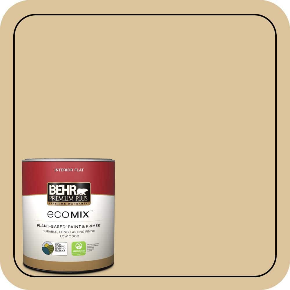 1 qt. #S310-3 Natural Twine Flat EcoMix Plant-Based Interior Paint & Primer price history on PriceWatchPro