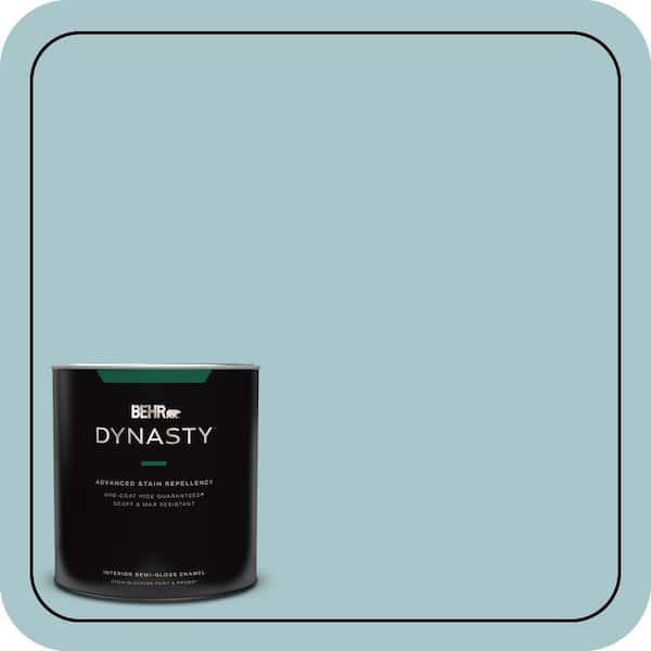 BEHR DYNASTY 1 qt. #S450-3 Spring Storm One-Coat Hide Semi-Gloss Enamel Interior Stain-Blocking Paint & Primer