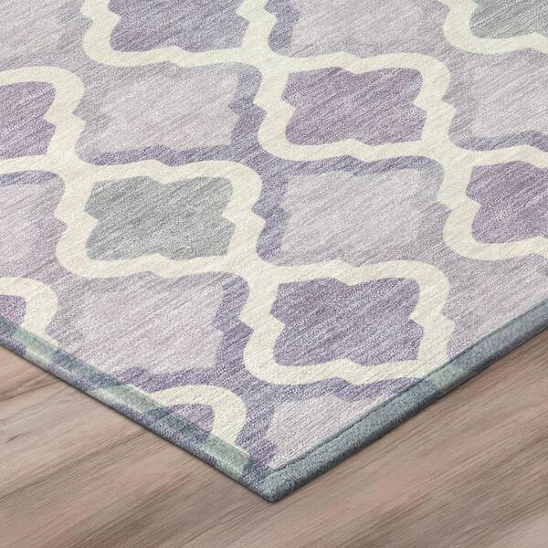 Chantille Machine Washable Indoor/Outdoor Abstract ACN3138 Lavender 3 ft. x 4 ft. Area Rug