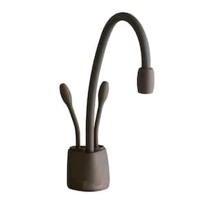 Indulge Contemporary Series 2-Handle 8.4 in. Faucet for Instant Hot & Cold Water Dispenser in Mocha Bronze