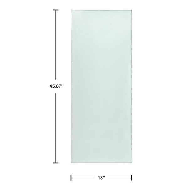 CREATIVE SURFACES 48 in. x 18 in. x 0.53 in. Laminated Tempered Glass Panel