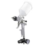 Pneumatic 1.4 mm Tip HVLP Gravity Feed Spray Gun with 600cc Plastic Cup