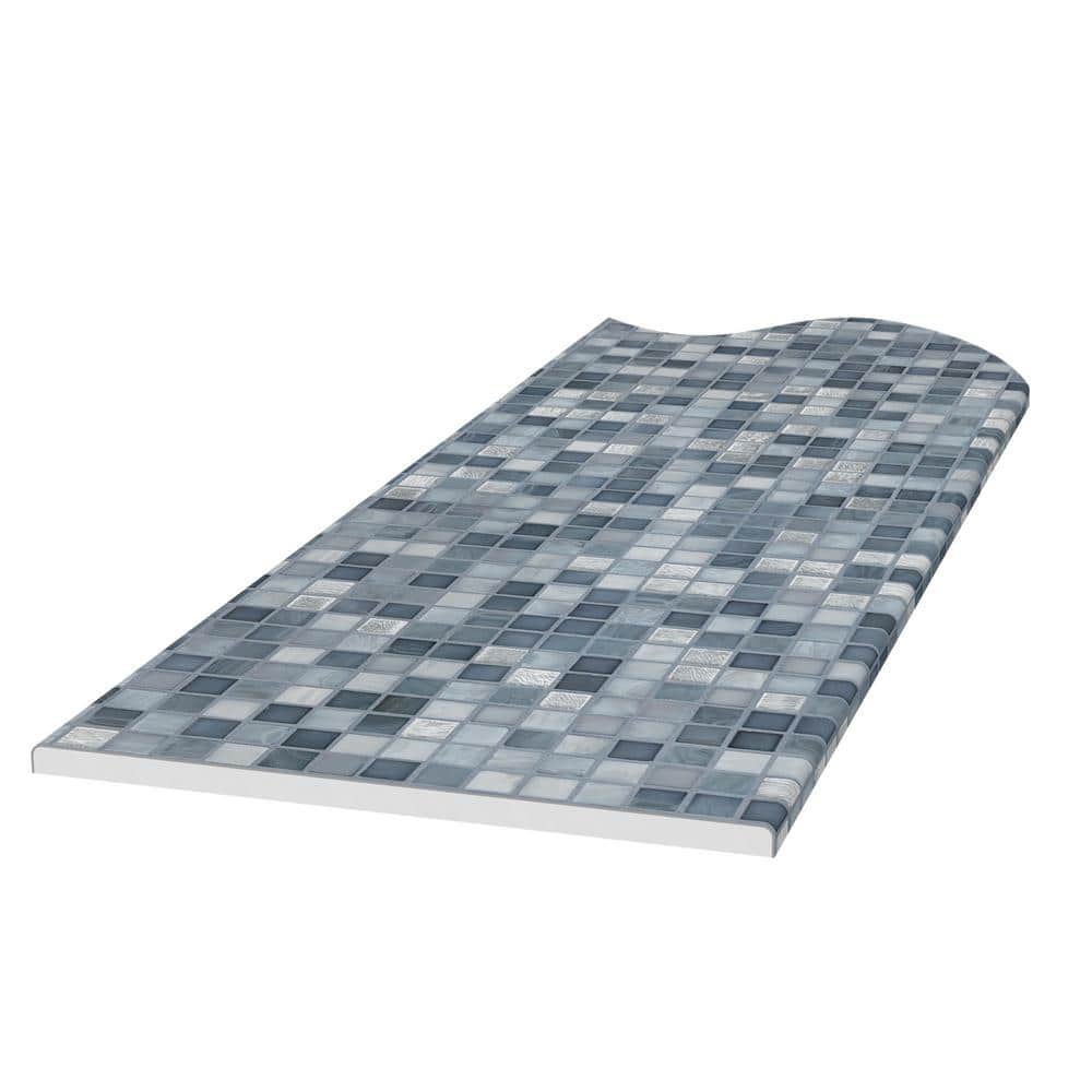 White Composite Mosaic Wall Accent Trim Kit