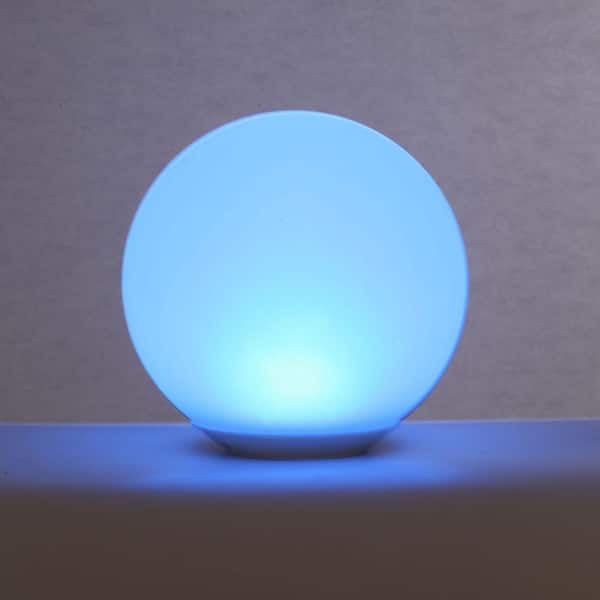 Hampton Bay 8 in. Color Changing LED Glow Ball Lamp GW-ACBL-08