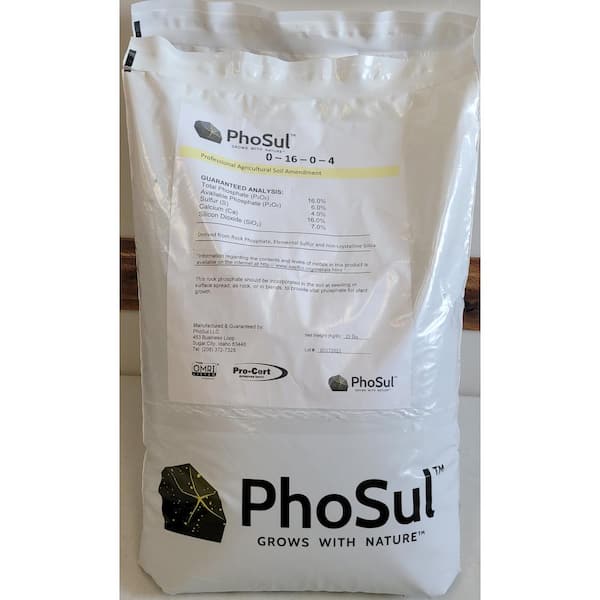 PHOSUL 25 lbs. Organic All Purpose Fertilizer, OMRI Listed, Dry Fertilizer (0-16-0-4)