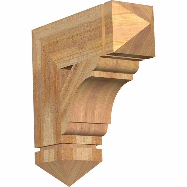 Ekena Millwork 6 in. x 20 in. x 20 in. Western Red Cedar Olympic Arts and Crafts Rough Sawn