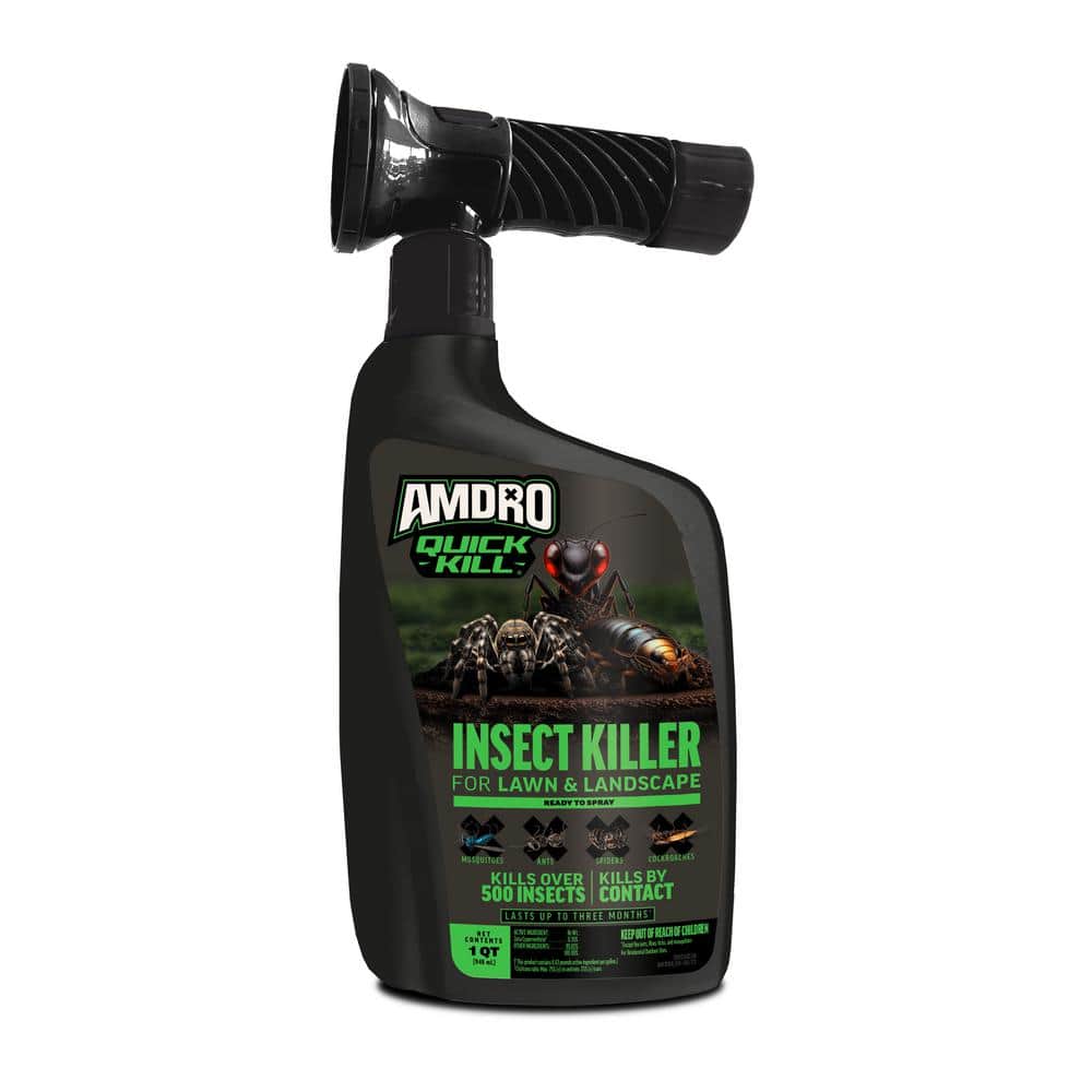 AMDRO Quick Kill 32 oz. Outdoor Liquid Multi Insect Killer Ready to ...