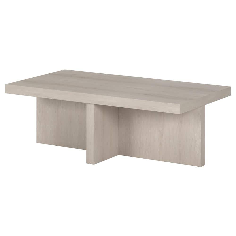 Alder White Rectangular MDF Outdoor Cocktail Table
