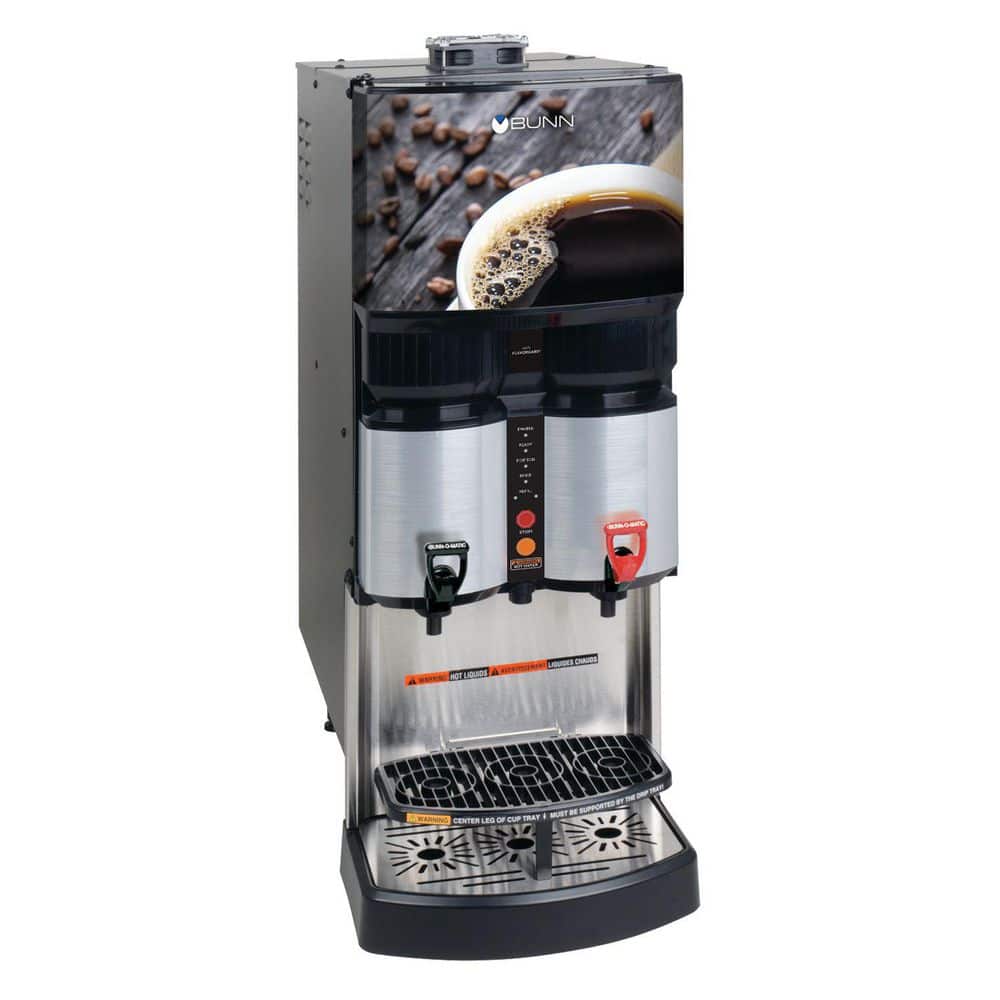 Bunn LCA-2 Ambient Liquid Coffee Dispenser, Stainless Steel/Black